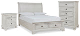 Robbinsdale Full Sleigh Storage Bed, Chest and Nightstand from Ashley - Luna Furniture