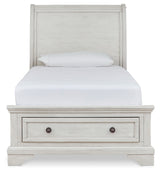 Robbinsdale Twin Sleigh Storage Bed, Dresser and Nightstand from Ashley - Luna Furniture