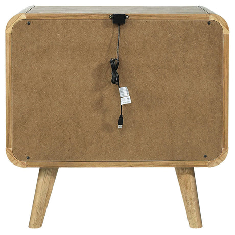 Robyn Light Ash 2-Drawer Nightstand from Coaster - Luna Furniture