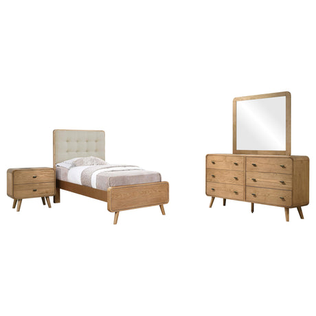 Robyn Light Ash 4-Piece Twin Bedroom Set from Coaster - Luna Furniture