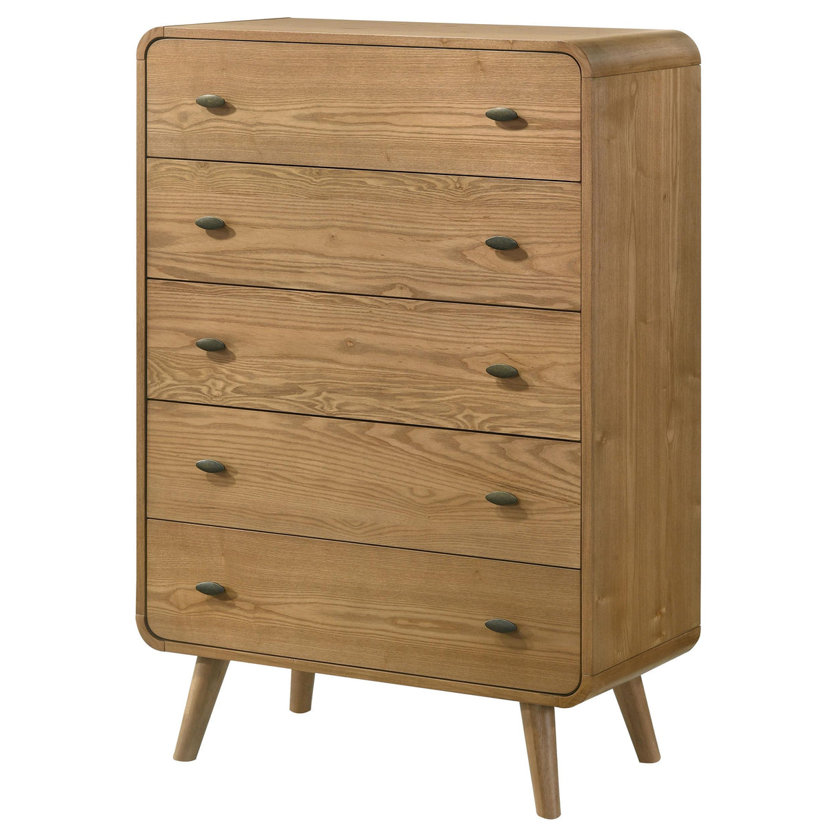 Robyn Light Ash 5-Drawer Bedroom Chest from Coaster - Luna Furniture