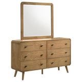 Robyn 6-drawer Bedroom Dresser Light Ash from Coaster - Luna Furniture