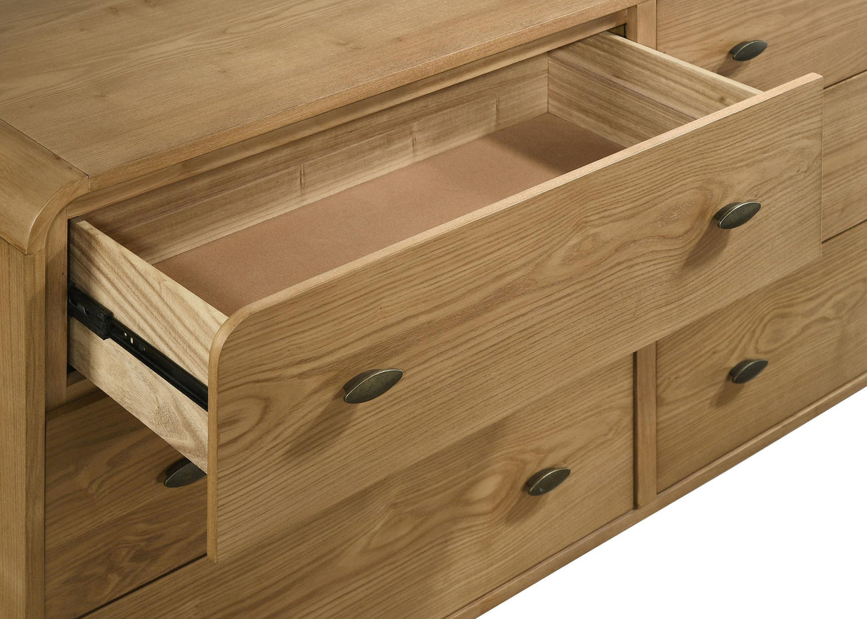 Robyn 6-drawer Bedroom Dresser Light Ash from Coaster - Luna Furniture