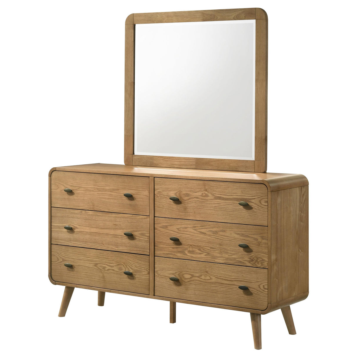 Robyn 6-drawer Bedroom Dresser Light Ash from Coaster - Luna Furniture