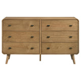 Robyn Light Ash 6-Drawer Dresser from Coaster - Luna Furniture