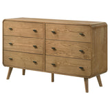 Robyn Light Ash 6-Drawer Dresser from Coaster - Luna Furniture