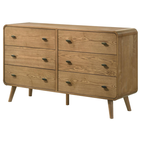 Robyn Light Ash 6-Drawer Dresser from Coaster - Luna Furniture