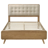 Robyn Light Ash Wood Eastern King Platform Bed from Coaster - Luna Furniture