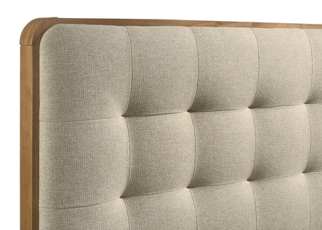 Robyn Light Ash Wood Queen Platform Bed from Coaster - Luna Furniture