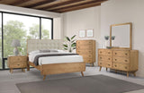 Robyn Light Ash Wood Queen Platform Bed from Coaster - Luna Furniture
