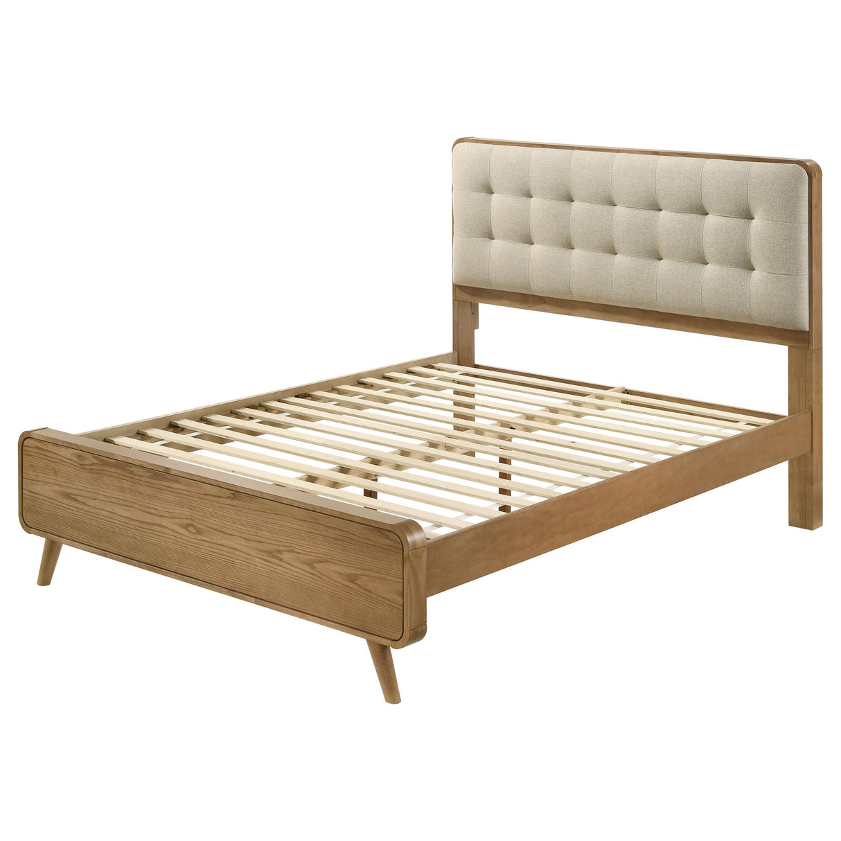 Robyn Light Ash Wood Queen Platform Bed from Coaster - Luna Furniture