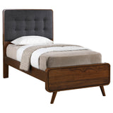 Robyn Dark Walnut Wood Twin Platform Bed from Coaster - Luna Furniture