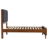 Robyn Dark Walnut Wood Twin Platform Bed from Coaster - Luna Furniture