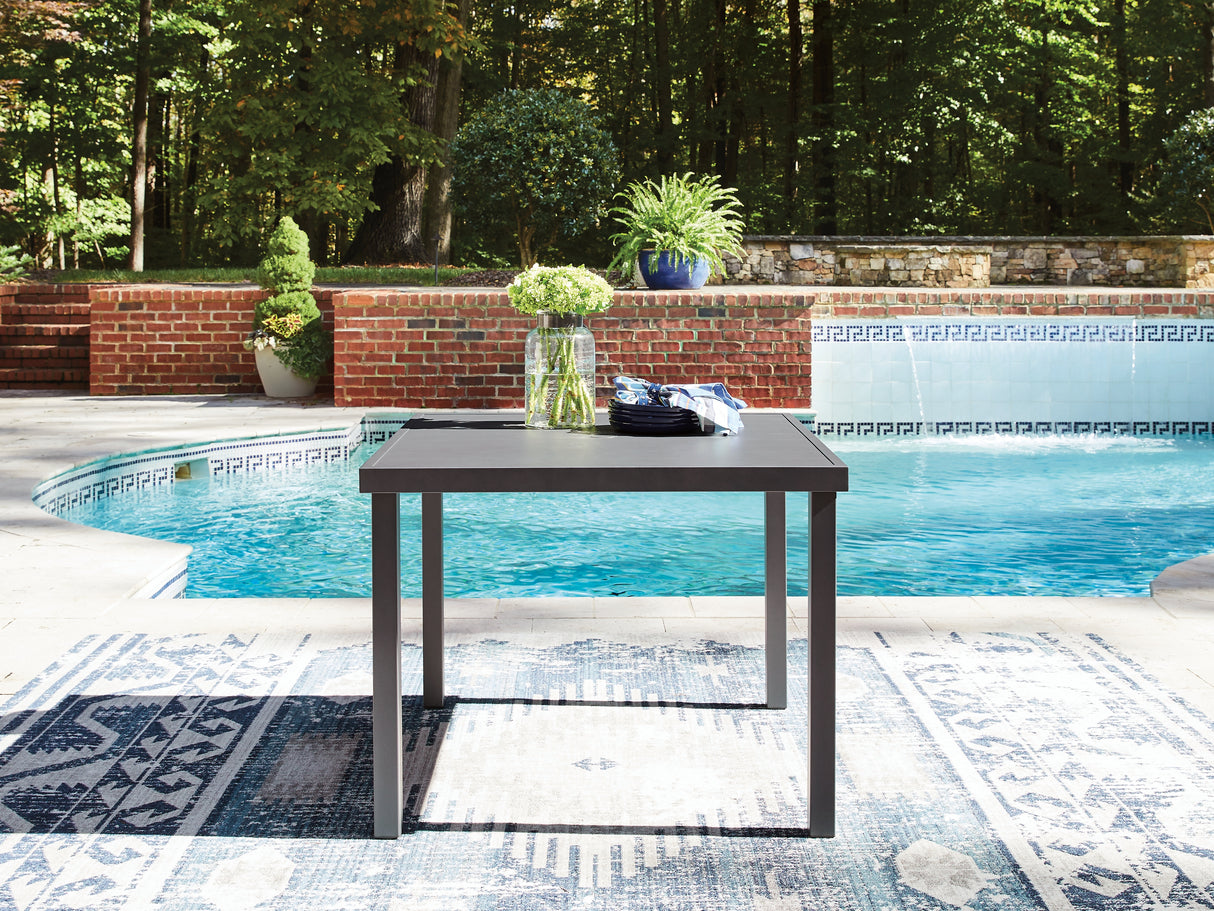 Rocky Creek Gray Outdoor Dining Table from Ashley - Luna Furniture