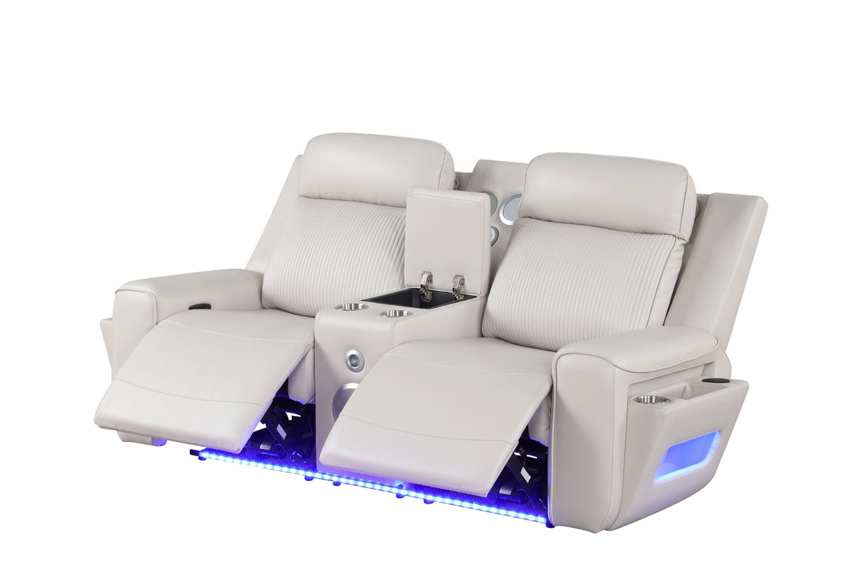 Rolls Royce Sand Power Reclining Set from Happy Homes - Luna Furniture