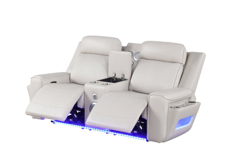Rolls Royce Sand Power Reclining Set from Happy Homes - Luna Furniture