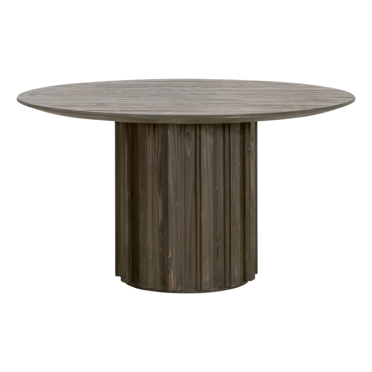 Roma 54" Round Dining Table in Drift Brown Pine from Essentials For Living - Luna Furniture