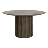 Roma 54" Round Dining Table in Drift Brown Pine from Essentials For Living - Luna Furniture