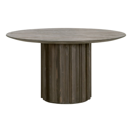 Roma 54" Round Dining Table in Drift Brown Pine from Essentials For Living - Luna Furniture