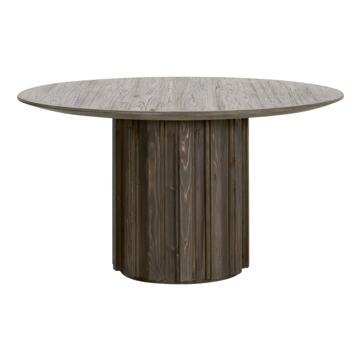 Roma 54" Round Dining Table in Drift Brown Pine from Essentials For Living - Luna Furniture