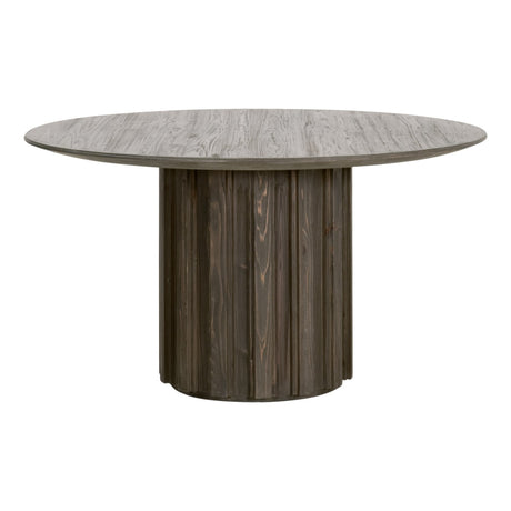 Roma 54" Round Dining Table in Drift Brown Pine from Essentials For Living - Luna Furniture