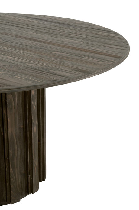 Roma 54" Round Dining Table in Drift Brown Pine from Essentials For Living - Luna Furniture