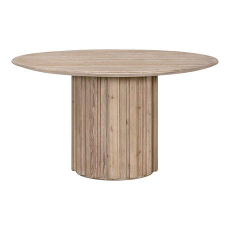 Roma 54" Round Dining Table in Smoke Gray Pine from Essentials For Living - Luna Furniture