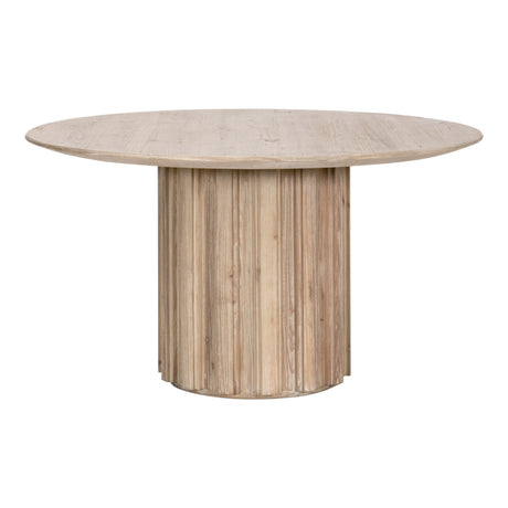 Roma 54" Round Dining Table in Smoke Gray Pine from Essentials For Living - Luna Furniture