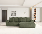Romeo Olive Corduroy RAF Sectional from Happy Homes - Luna Furniture
