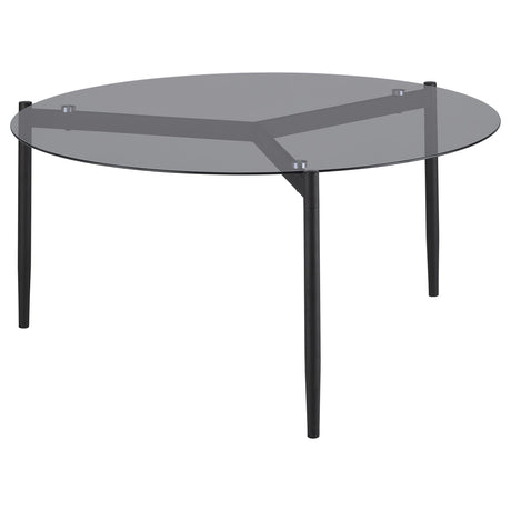 Rosalie Gray 2-Piece Round Coffee and End Table Set from Coaster - Luna Furniture