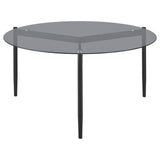 Rosalie Gray 3-Piece Round Coffee and End Table Set from Coaster - Luna Furniture