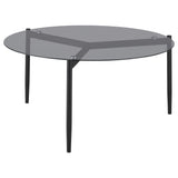 Rosalie Gray 3-Piece Round Coffee and End Table Set from Coaster - Luna Furniture