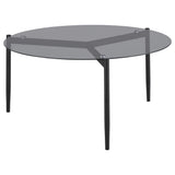 Rosalie Gray 3-Piece Round Coffee and End Table Set from Coaster - Luna Furniture