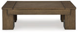 Rosswain Coffee Table with 2 End Tables in Warm Brown from Ashley - Luna Furniture