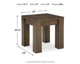 Rosswain Coffee Table with 2 End Tables in Warm Brown from Ashley - Luna Furniture