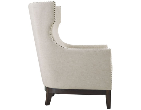 Roswell Beige Wing Back Chair from Steve Silver - Luna Furniture