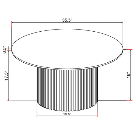 Rowena White 3-Piece Faux Marble Coffee and End Table Set from Coaster - Luna Furniture
