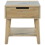 Calgary Sintered Stone Inlay End Table from Steve Silver - Luna Furniture