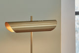 Rowleigh Gold Finish/White Desk Lamp from Ashley - Luna Furniture