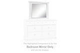 Rowlenstown Antique White Bedroom Mirror (Mirror Only) from Ashley - Luna Furniture