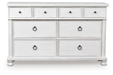 Rowlenstown Antique White Dresser from Ashley - Luna Furniture