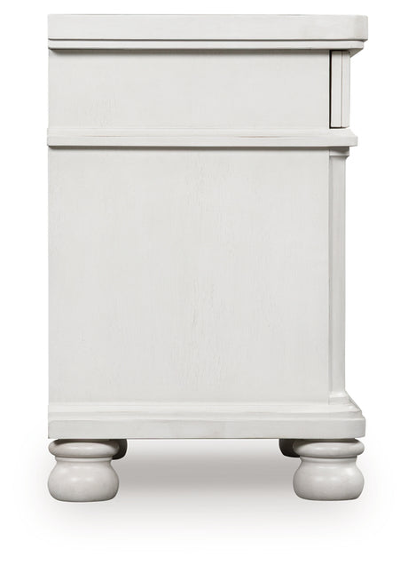 Rowlenstown Antique White Nightstand from Ashley - Luna Furniture