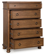 Rowlenstown Brown Chest of Drawers from Ashley - Luna Furniture