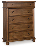 Rowlenstown Brown Chest of Drawers from Ashley - Luna Furniture