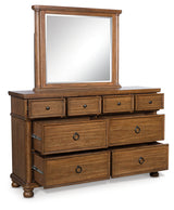 Rowlenstown Brown Dresser and Mirror from Ashley - Luna Furniture