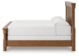Rowlenstown California King Poster Bed with Dresser in Brown from Ashley - Luna Furniture
