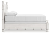 Rowlenstown Queen Poster Bed with Dresser and Chest in Antique White from Ashley - Luna Furniture