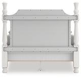 Rowlenstown Queen Poster Bed with Dresser and Nightstand in Antique White from Ashley - Luna Furniture