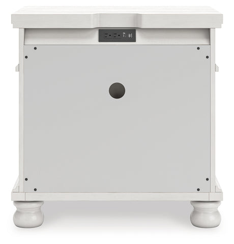 Rowlenstown Queen Poster Bed with Dresser and Nightstand in Antique White from Ashley - Luna Furniture