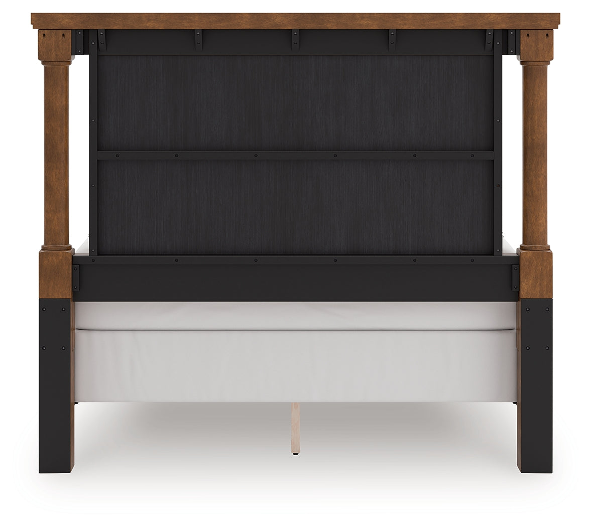 Rowlenstown Queen Poster Bed with Dresser in Brown from Ashley - Luna Furniture
